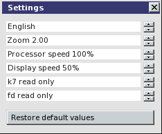 settings